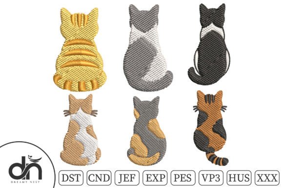 6 Cats Back Silhouette Embroidery Review