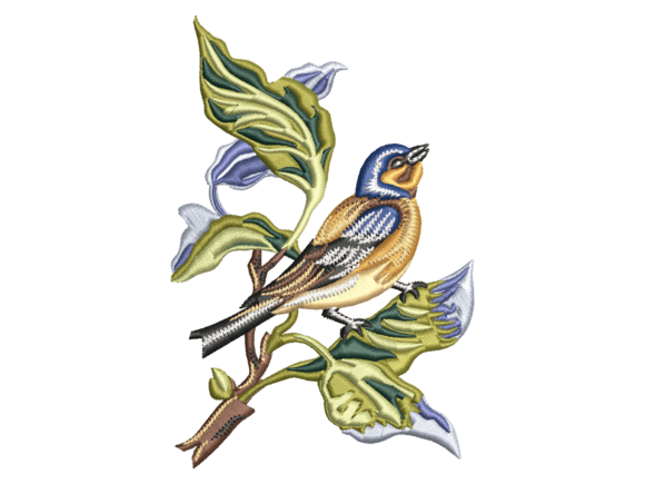 Blue Tit on Bellflower Embroidery: A Pro Review