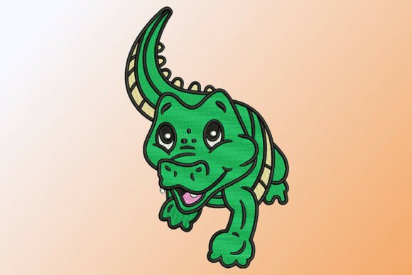 Cute Baby Aligator Embroidery Design Review