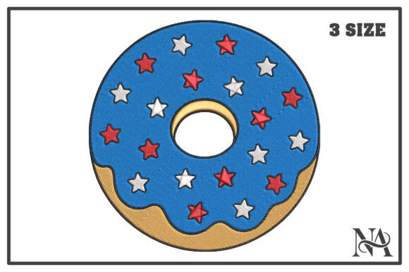 Patriotic USA Star Donut Embroidery Review