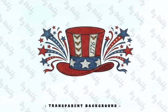 Review: 4th of July Embroidery Patch 4 PNG for Craft Fairs