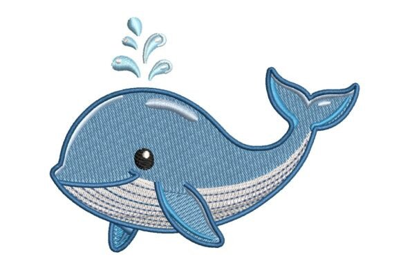 Review: Cute Whale Nursery Embroidery for Etsy Shops