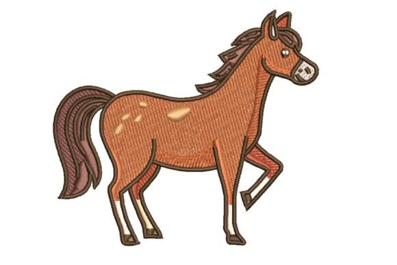 Review: Horse Embroidery, Barnyard Animal for Apparel