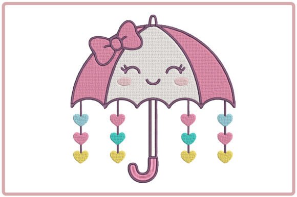 Review: Kawaii Umbrella Embroidery Design