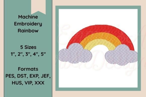 Review: Machine Embroidery Rainbow Design for Craft Fairs