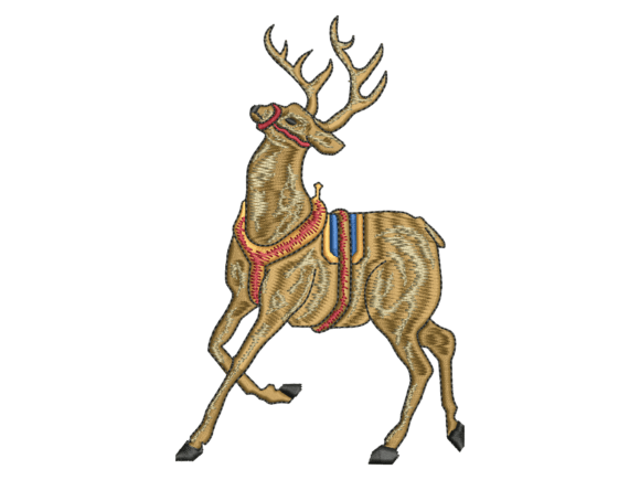 Review: Running Deer Embroidery Design for Handmade Gifts