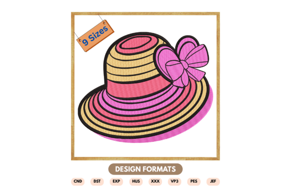 Review: Summer Sun Hat Embroidery Design for Gifts