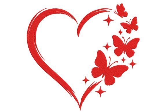 Reviewing the Heart Butterfly Embroidery Design for Etsy