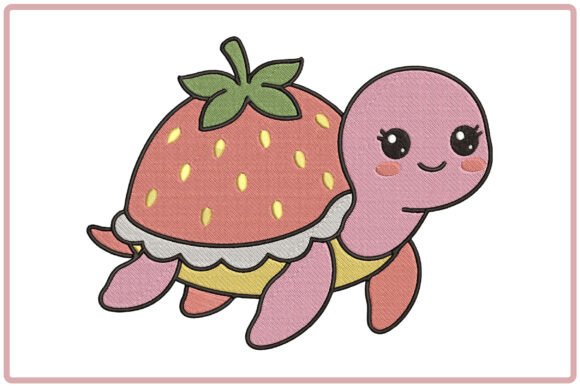 Reviewing the Strawberry Turtle Embroidery Design