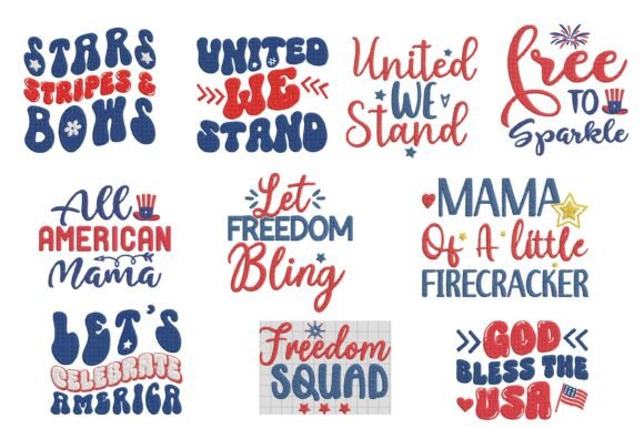Reviewing the USA Family Patriotic Embroidery Bundle